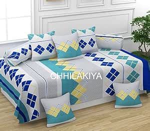 CHHILAKIYA Diwan Set Designer Printed Standard Diwan Set (1 Single ...