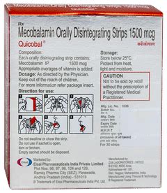 Quicobal Orally Disintegrating Strips 1: Uses, Side Effects, Price ...