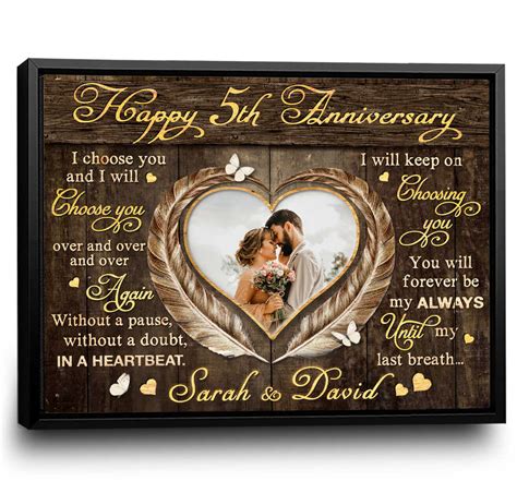 5th Year Wedding Anniversary Gifts