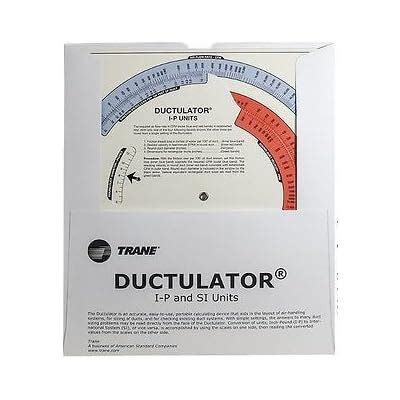 Buy Trane Ductulator , Redesigned for 2016 by Trane Online at Lowest ...