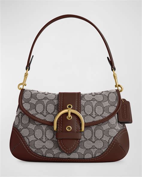 Coach Soho Signature Jacquard Shoulder Bag | Neiman Marcus