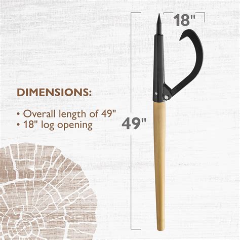 Earth Worth Log Peavey and Cant Hook Tool – 49-inch Wood India | Ubuy