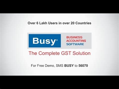 Busy Accounting Software - BUSY GST Accounting Software( Blue, Single ...