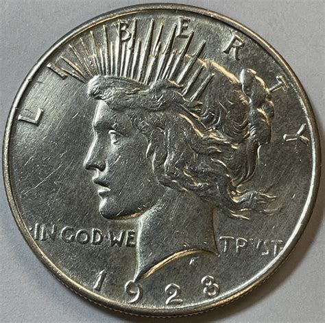 1928-S Silver Peace Dollar - High Grade - San Francisco Minted ...