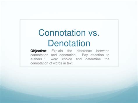 Connotation vs Denotation Examples 的图像结果