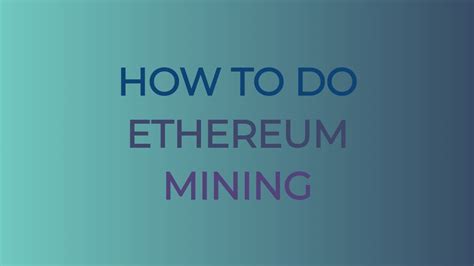 Ethereum Mining Tutorial 的图像结果