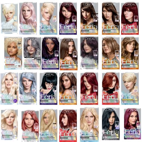 Loreal Feria Hair Color Shades Red
