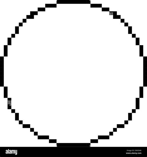 Circle pixel art icon simple design Stock Vector Image & Art - Alamy