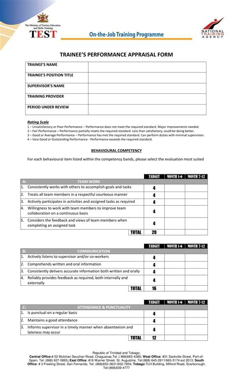 FREE 14+ Trainee Evaluation Forms in MS Word | PDF
