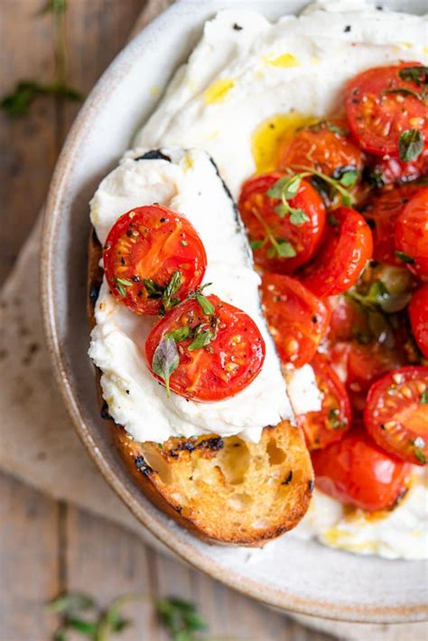 Whipped Ricotta Dip with Roasted Tomatoes - Inside The Rustic Kitchen