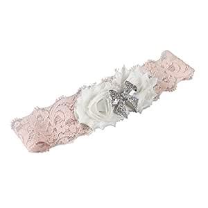 Ivy Lane Design Garter, Large, Anastasia Lace, Pink, White and Silver ...