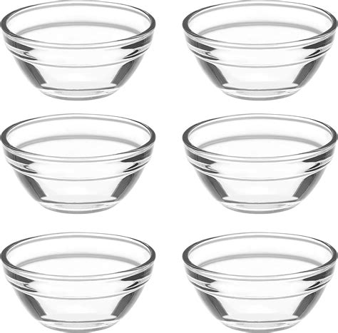 Amazon.com: SENTOP Set of 10 Small Glass Bowls, 2.36 Inch Mini Glass ...