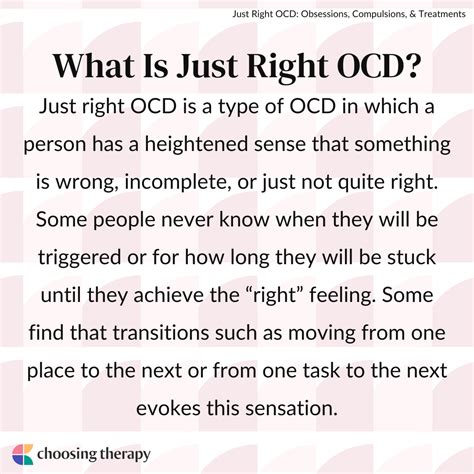 Just Right OCD: Obsessions, Compulsions, & Treatments