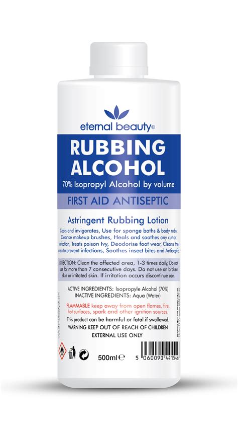 Eternal Beauty 70% RUBBING ALCOHOL 500mL – Eternal Beauty