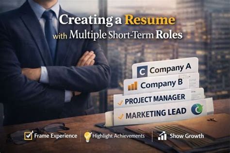 Present Multiple Short-Term Roles on Your Resume: Guide for Professionals
