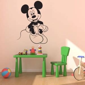 Sticker Hub 50 cm Mickey Mouse Wall Decal Self Adhesive Sticker Price ...