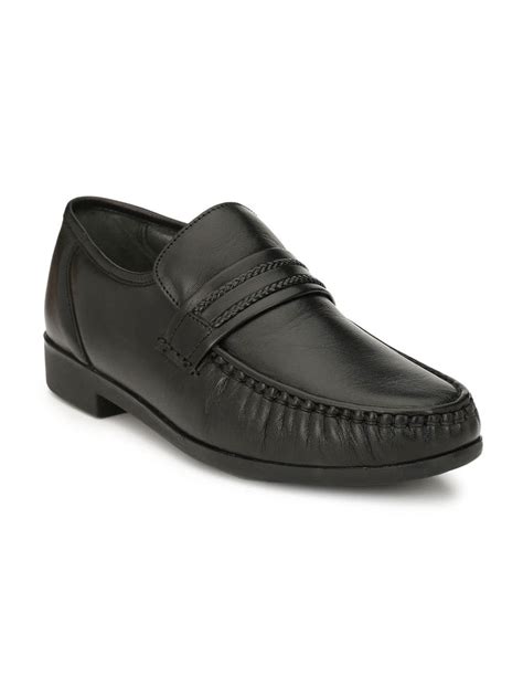 Hitz Men's Black Leather Slip-on Comfort Shoes – Hitz Shoes Online