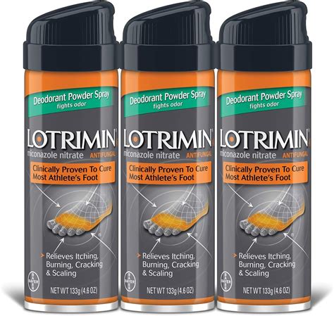 Amazon.com: Lotrimin AF Athletes - Desodorante para pies en polvo antifúngico, nitrato de ...