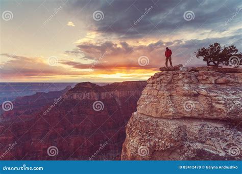 Hike in Grand Canyon stock photo. Image of people, nature - 83412470