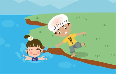 水深禁止游泳宣传安全教育科普插画图片-千库网