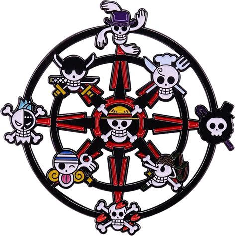 Buy Anime Luffy Enamel Pins, Anime Cosplay Metal Brooch Badges Lapel ...