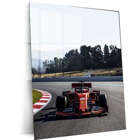 2019 Formula 1 Ferrari SF90 Metal Poster | Iconic Ferrari F1 Car Art ...