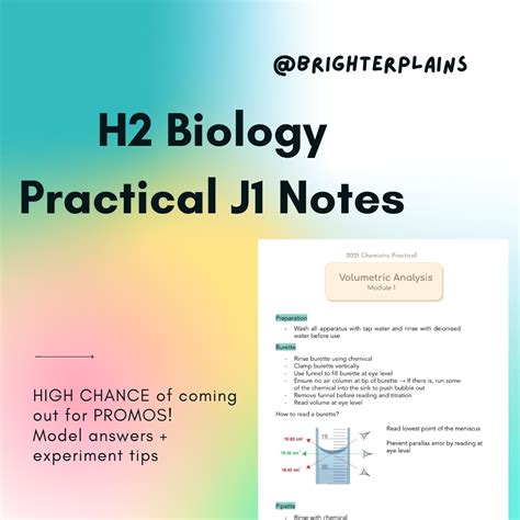 H2 Biology Practical Notes (JC1), Hobbies & Toys, Books & Magazines ...
