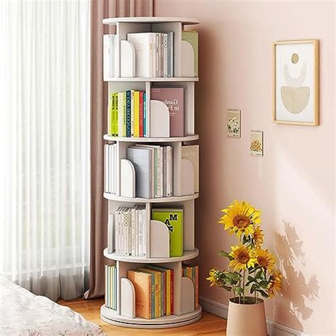 foriy Corner Bookshelf 5 Tier 69'' Tall Corner Bookcase L Shaped Book ...