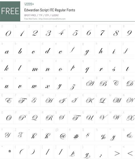Edwardian Script ITC Regular 001.005 Fonts Free Download ...