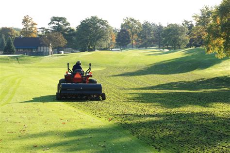 Meadowbrook Country Club Golf Course Maintenance: Fairway Aerification