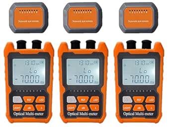 New Trensh 3 PCS ALL IN ONE Optical Power Meter Built-in 5KM VFL + RJ45 ...