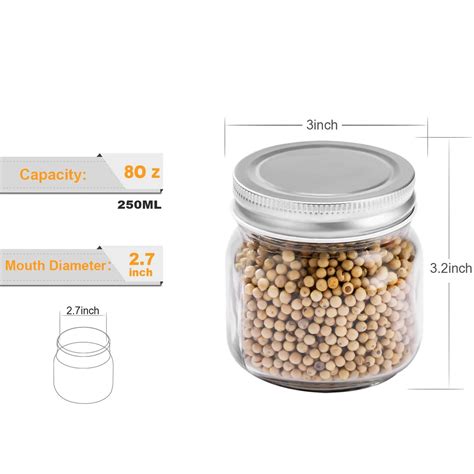 Mason Jars With Silver Lids Canning Jars| Storage ... – Vicedeal
