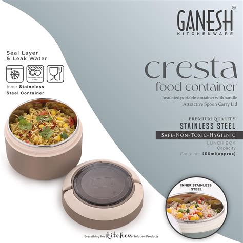 Ganesh Cresta Food Insulated Airtight Leak-Proof Lunch Box for Office ...