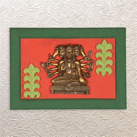 Sacred Five-Faced Hanuman Wall Frame 17″ - Top Choice