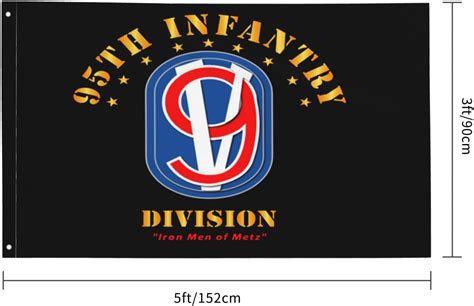 Buy 95th Infantry Division Iron Men Of Metz Flag 3x5 Ft Banner Flags ...