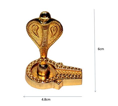 Buy Metal Handmade Shiva Shivling Idol with Sheshnaag with Brass Stand ...
