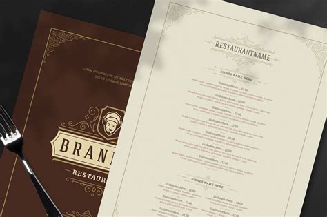 Fancy Restaurant Menu 的图像结果