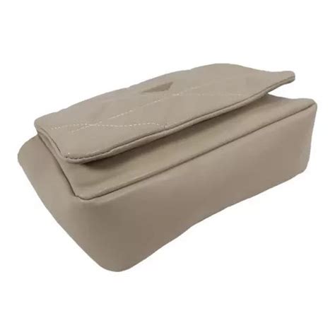 Elegant Quilted Sling Bag with Mini Pouch (Beige)