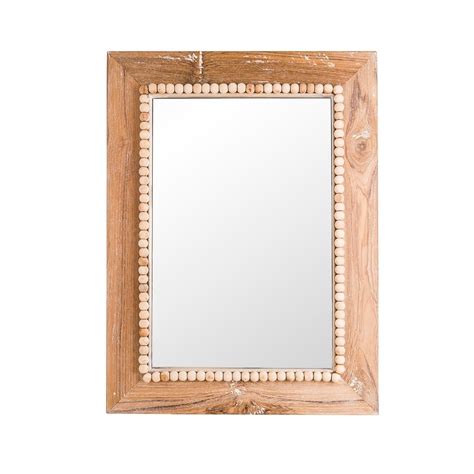 Solid Wood Earthy Rectangle Wall Mirror | Home Decor By Opaque Studio ...