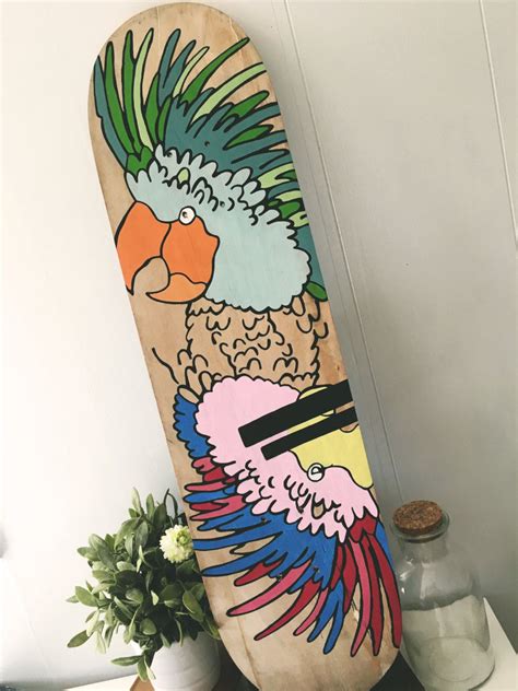 Painted Skateboard Deck Wall Art - Beautifull Of Art