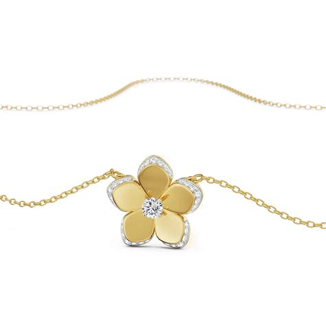 Buy Flora Blooming Diamond Necklace Online At Emori