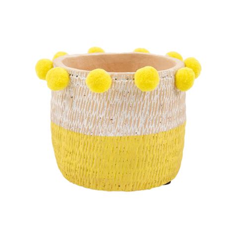 Chumbak Plastic Planter Yellow,Medium, 1 Piece : Amazon.in: Garden ...