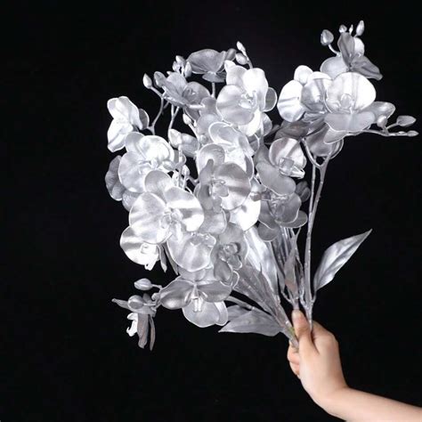 2 Stems Bundle Artificial Butterfly Orchid Flowers | SHEIN USA