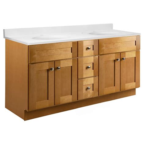 Brookings 61 Inch Marble Top White on White Single Hole Vanity in ...
