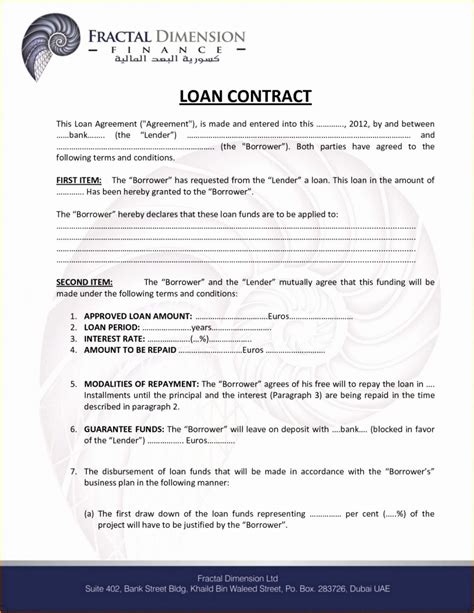 Home Equity Loan Agreement Template