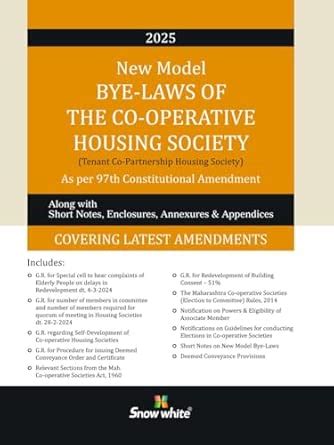 Buy Snowwhite's New Model Bye-Laws of The Co-operative Housing Society ...