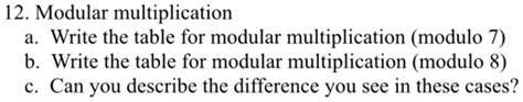 Diagram of a Multiplication Table Gor Arithmetic Modulo 7 的图像结果