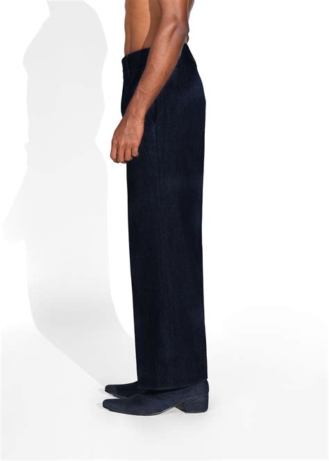 ROSANI The Axis trouser in midnight denim - straight-fit denim trouser ...