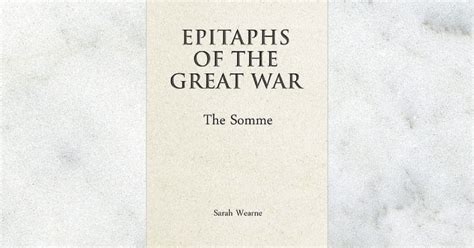 'Epitaphs of the Great War' - Review by Mark Barnes | War History Online