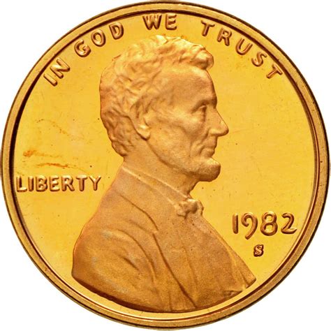 One Cent 1982 Lincoln Memorial, Coin from United States - Online Coin Club